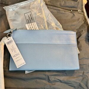 Chico's Soft Blue Fabric Clutch
